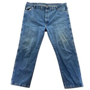 Wrangler Men's Blue Denim Jeans 48x30 Straight Fit 100% Cotton